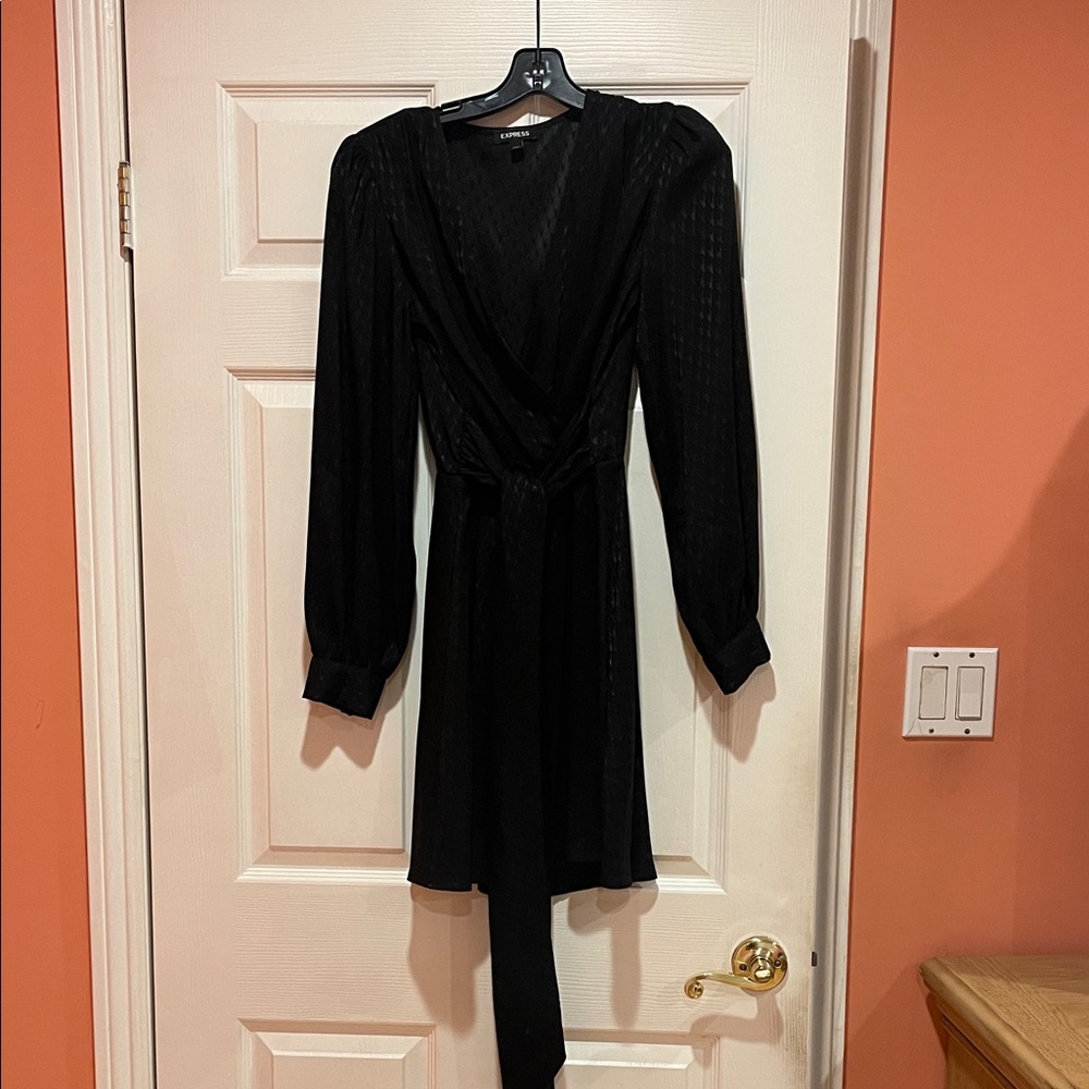 Express Black Long Sleeve Dress